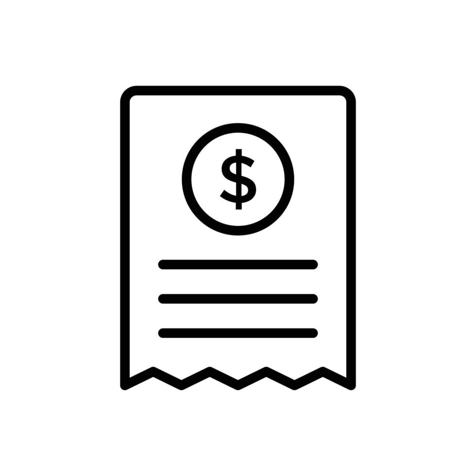 bill icon vector design template in white background