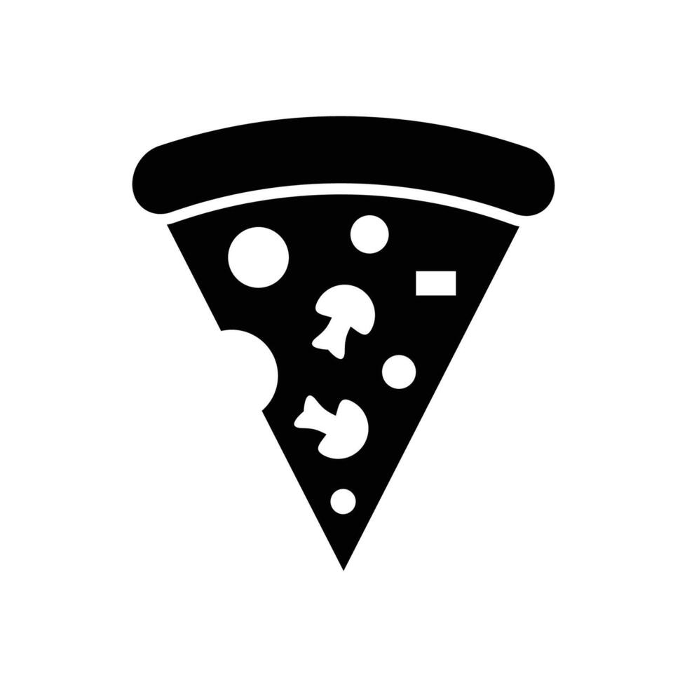 Pizza icono vector diseño modelo en blanco antecedentes