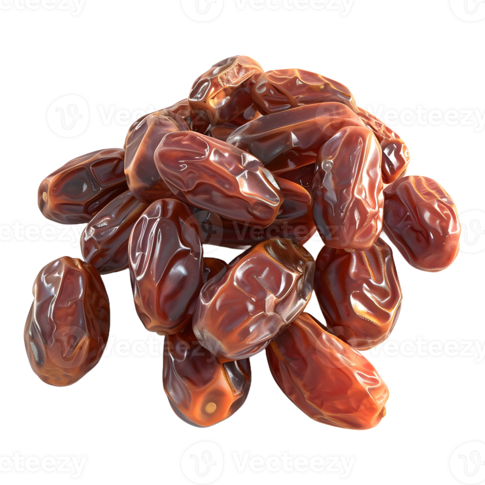 AI generated 3D Rendering of a Ramadan Tasty Dates on Transparent Background - Ai Generated png