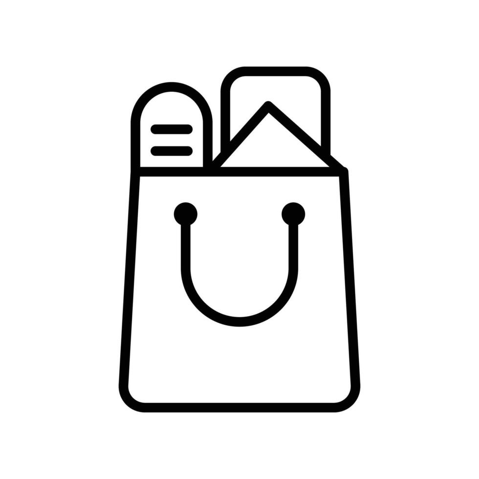 compras bolso icono vector diseño modelo en blanco antecedentes