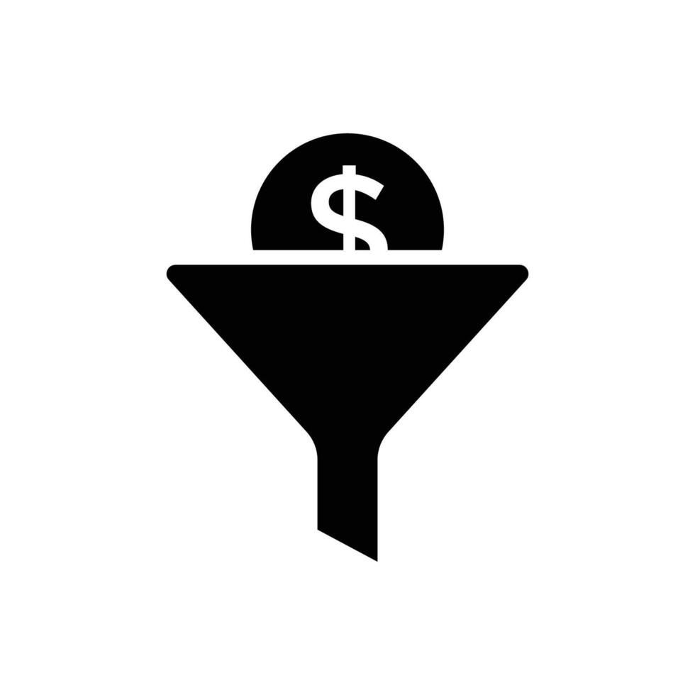 funnel icon vector design template in white background