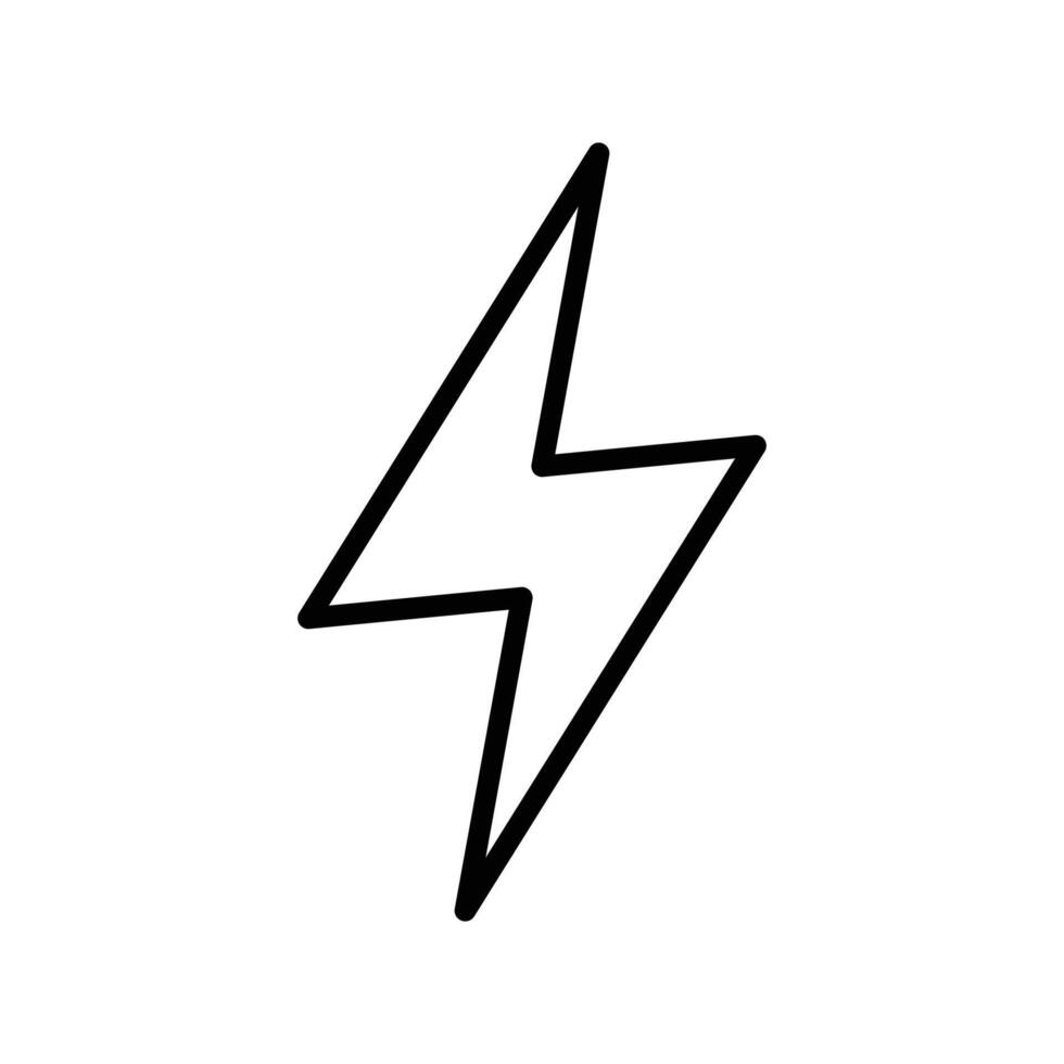 lightning bolt icon vector design template inwhite background