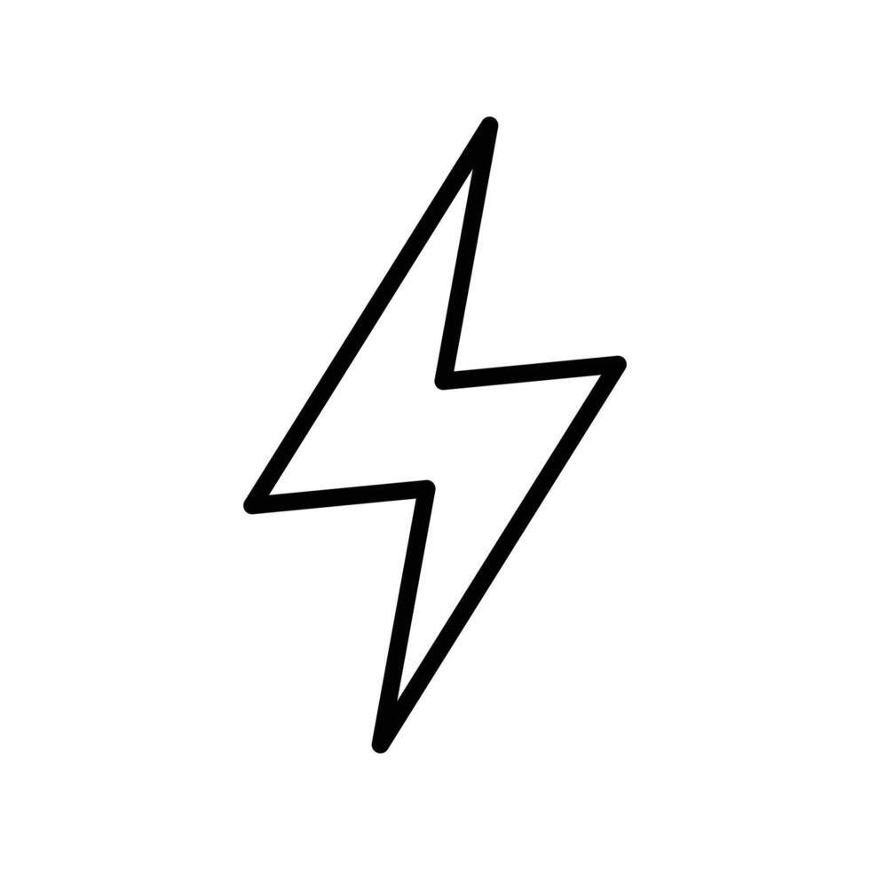 lightning bolt icon vector design template inwhite background