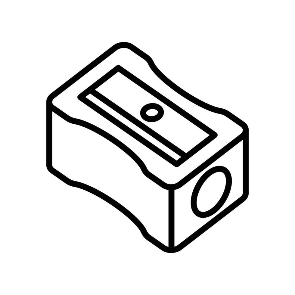 pencil sharpener icon vector design template in white background