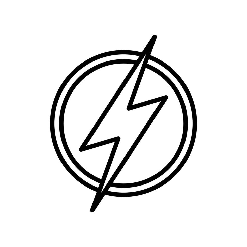 lightning bolt icon vector design template inwhite background
