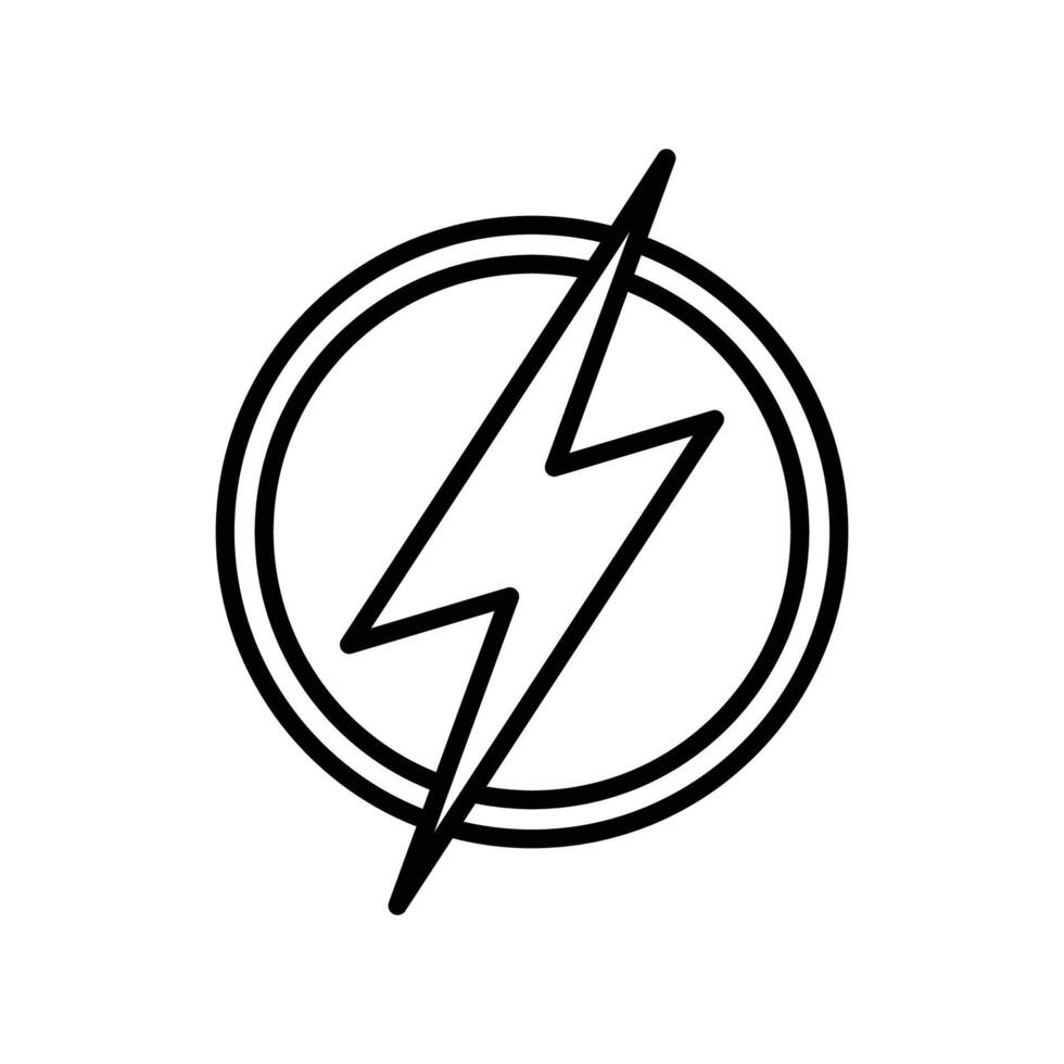 lightning bolt icon vector design template inwhite background