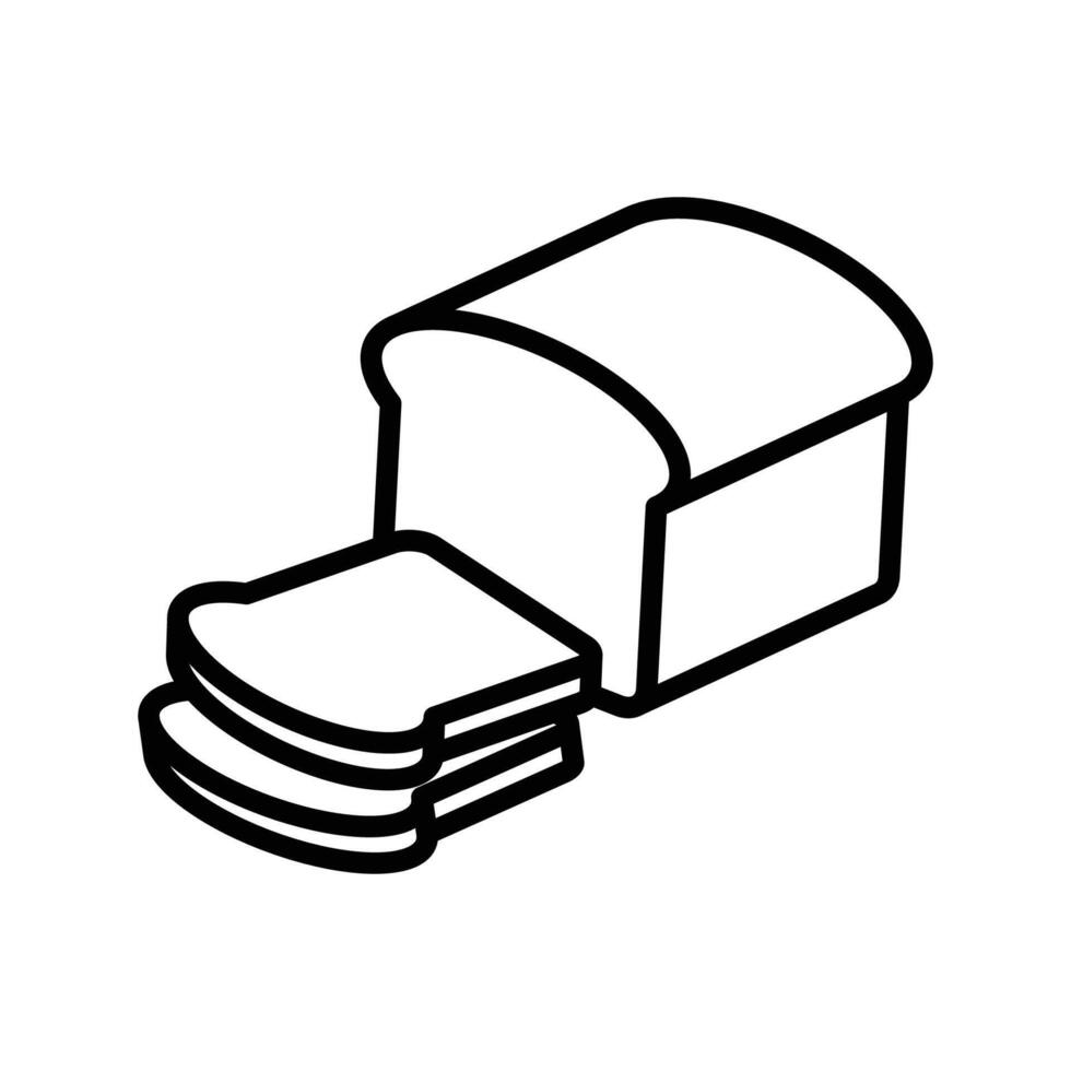 bread icon vector design template in white background