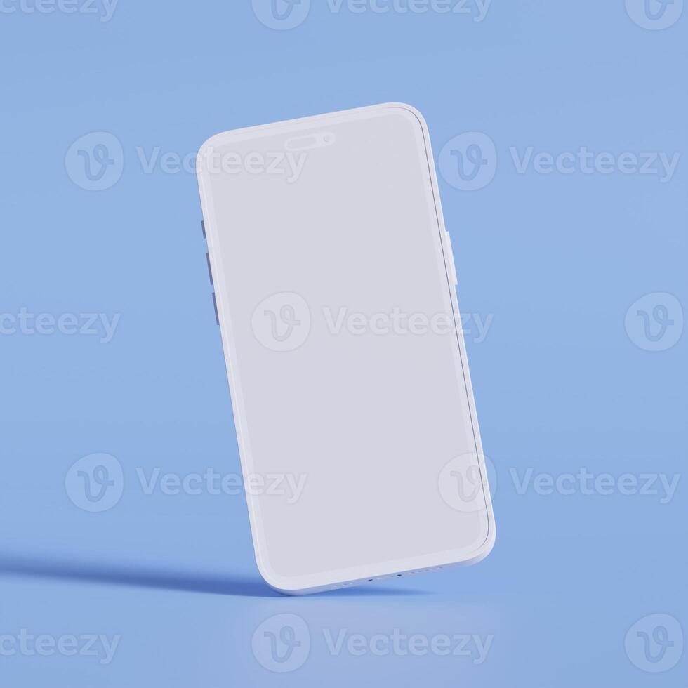 Minimalist modern clay for mockup collection smartphones for presentation, application display, information graphics photo
