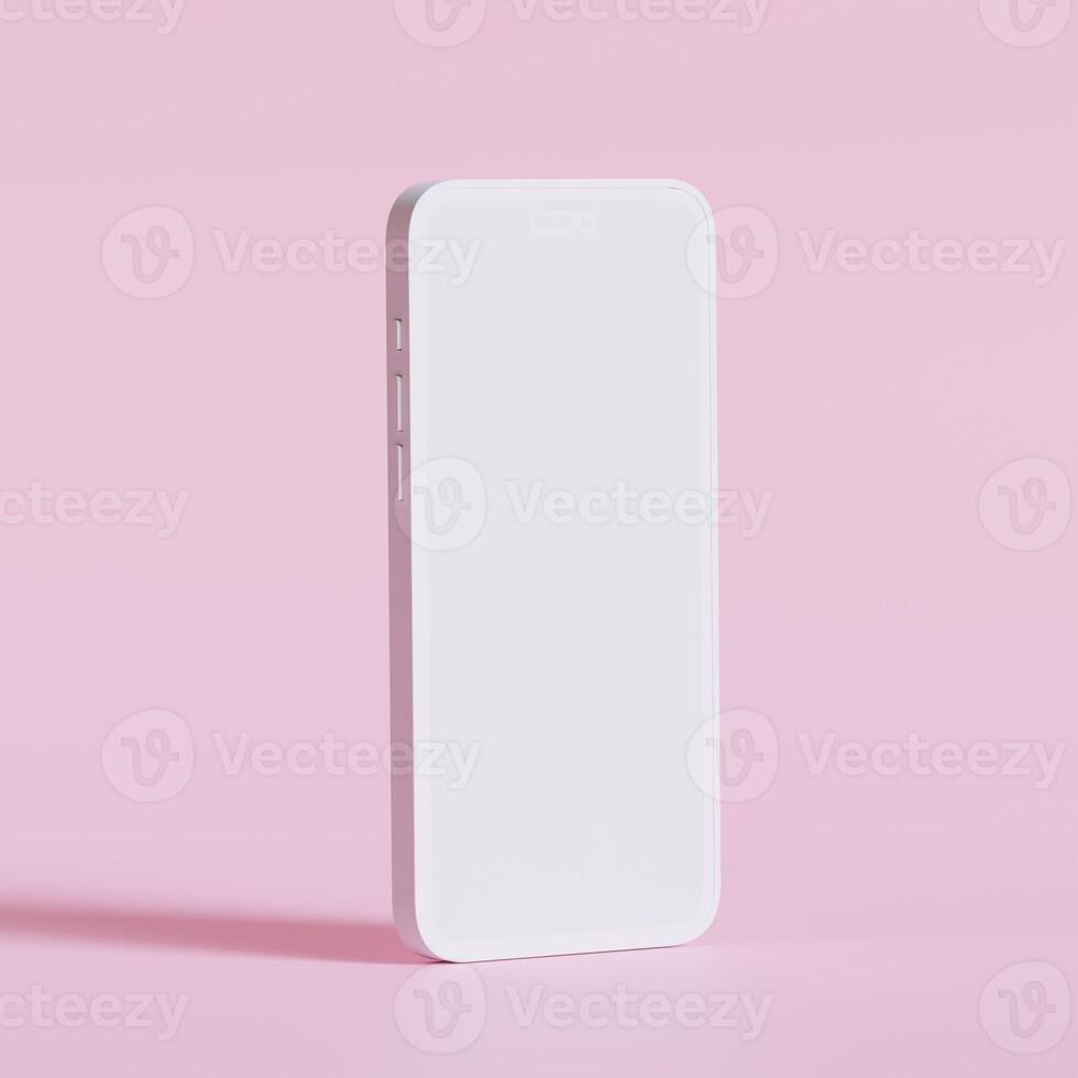 Minimalist modern clay for mockup collection smartphones for presentation, application display, information graphics photo