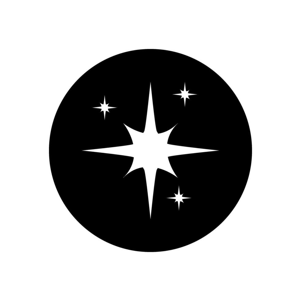 destellos icono vector. centelleo estrellas ilustración signo. brillante Estallar símbolo. estrella logo. vector