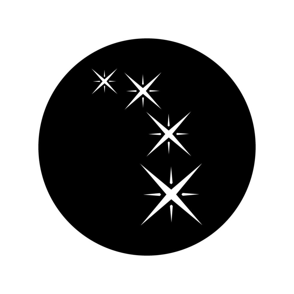 Sparkles icon vector. Twinkling stars illustration sign. Shining burst symbol. Star logo. vector