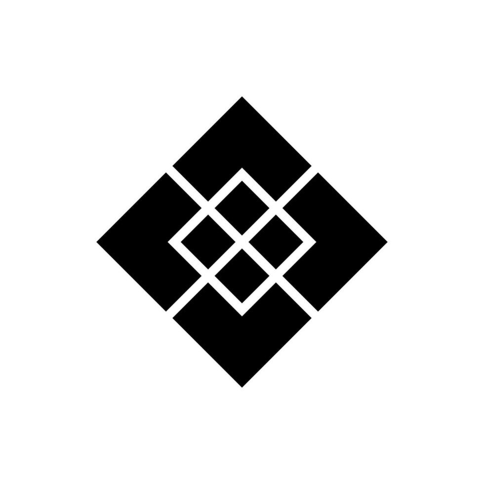 Geometric Pattern icon vector. Geometric figure illustration sign. Coasters Stencil symbol or logo. vector