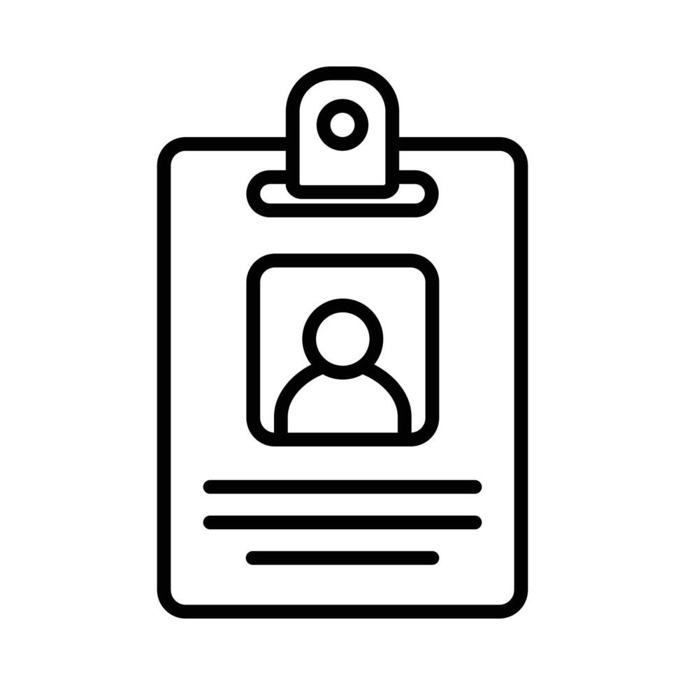id card icon vector design template in white background