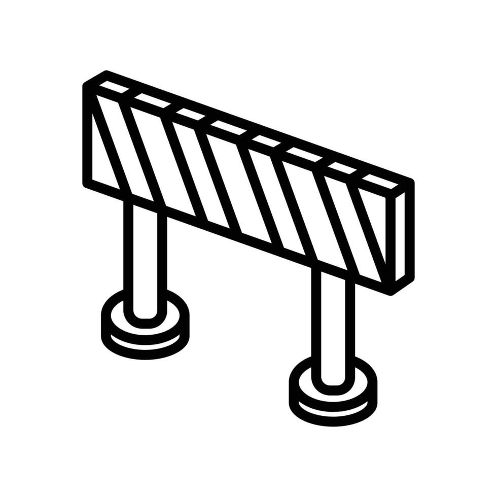 road barrier icon vector design template in white background