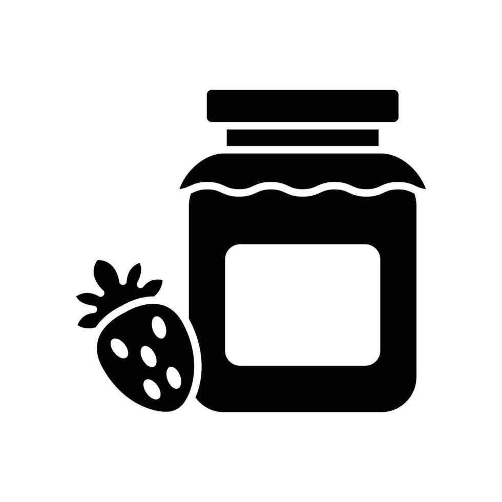 jam jar icon vector design template in white background