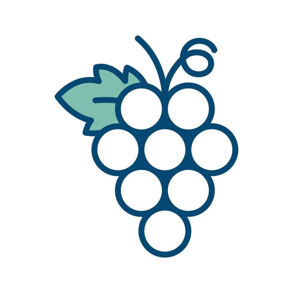 grapes icon vector design template in white background