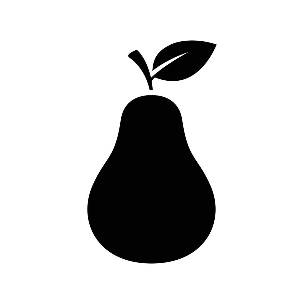 pear icon vector design template in white background
