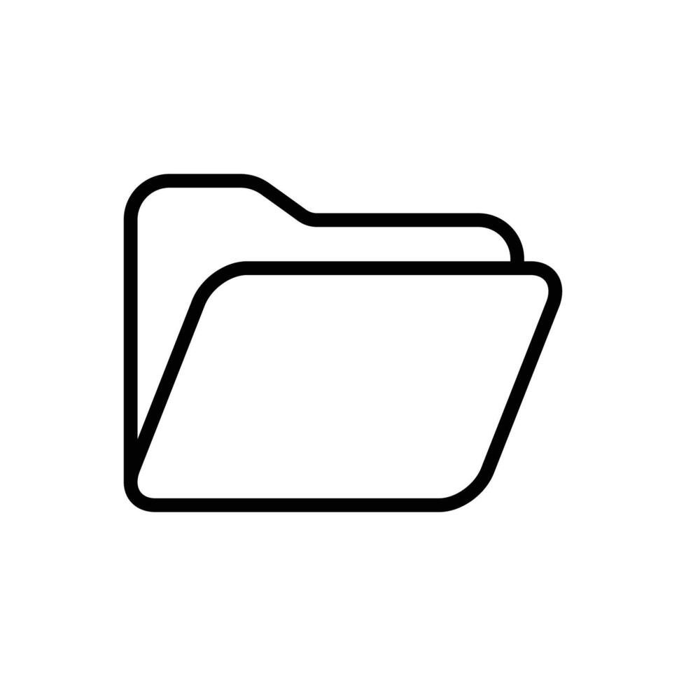 folder icon vector design template in white background