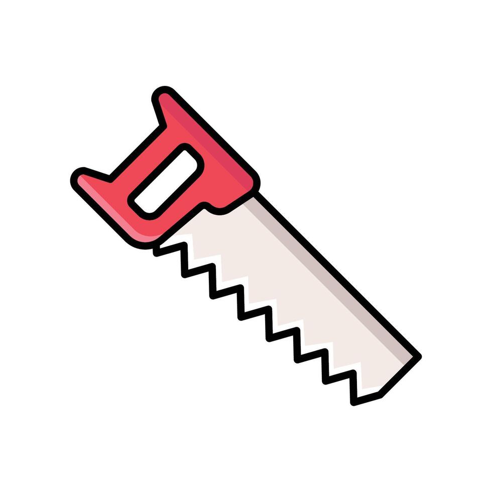 hand saw icon vector design template in white background