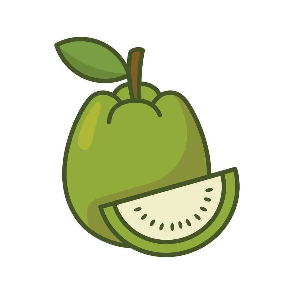 guava icon vector design template in white background