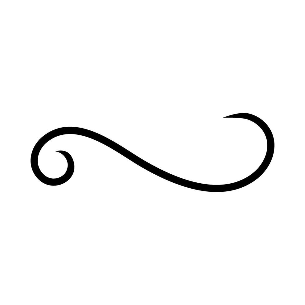 Swishes vector icon. Swashes illustration sign. Swoops symbol. Aroma logo.