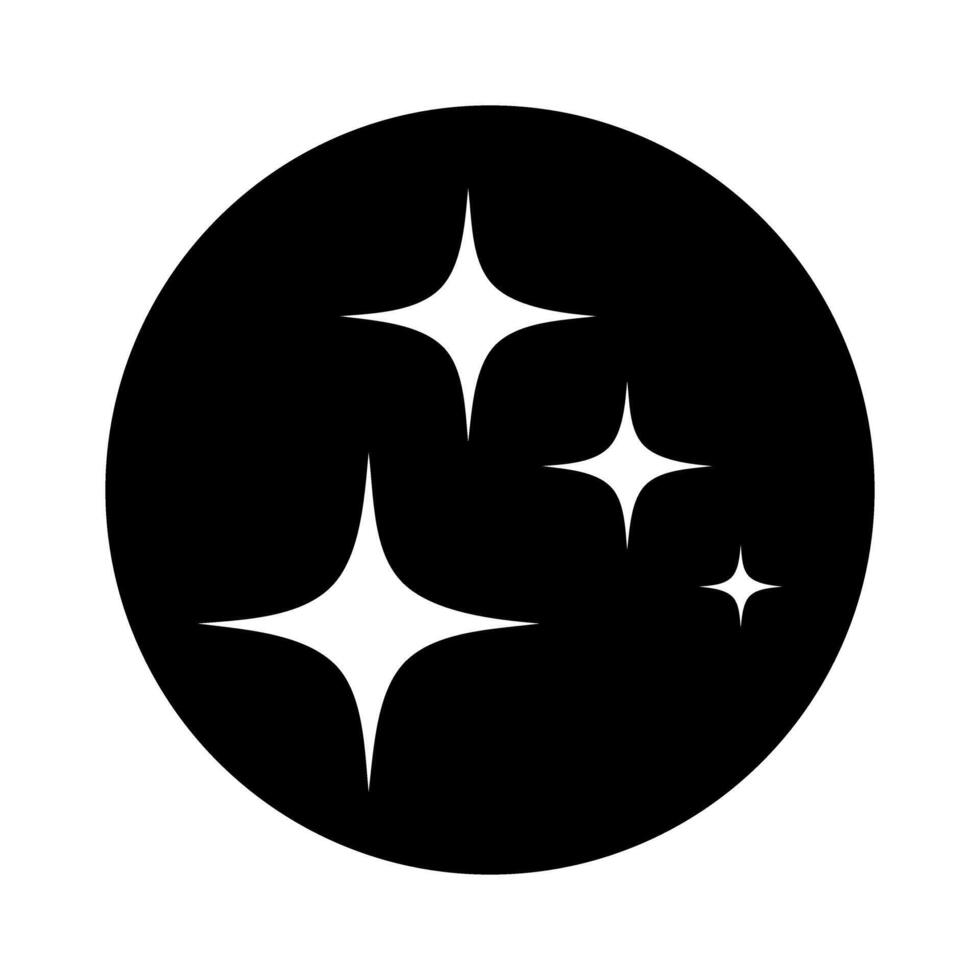 Sparkles icon vector. Twinkling stars illustration sign. Shining burst symbol. Star logo. vector