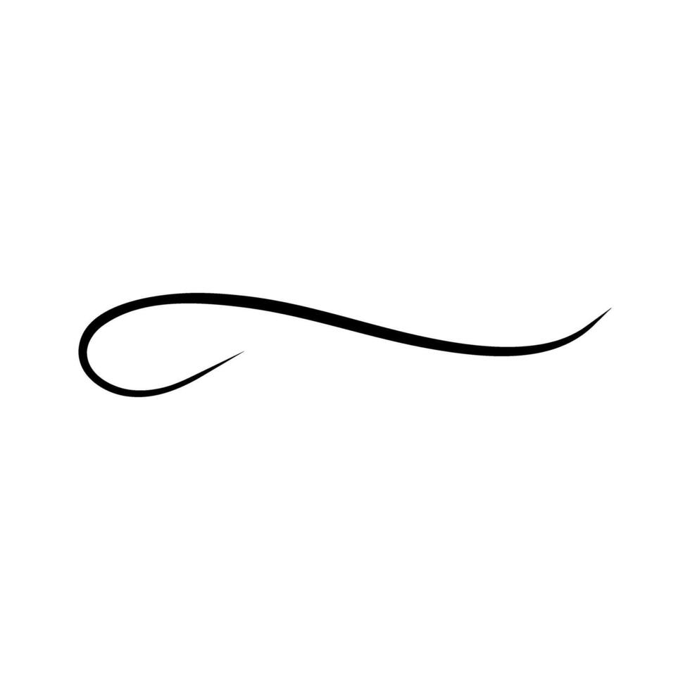Swishes vector icon. Swashes illustration sign. Swoops symbol. Aroma logo.