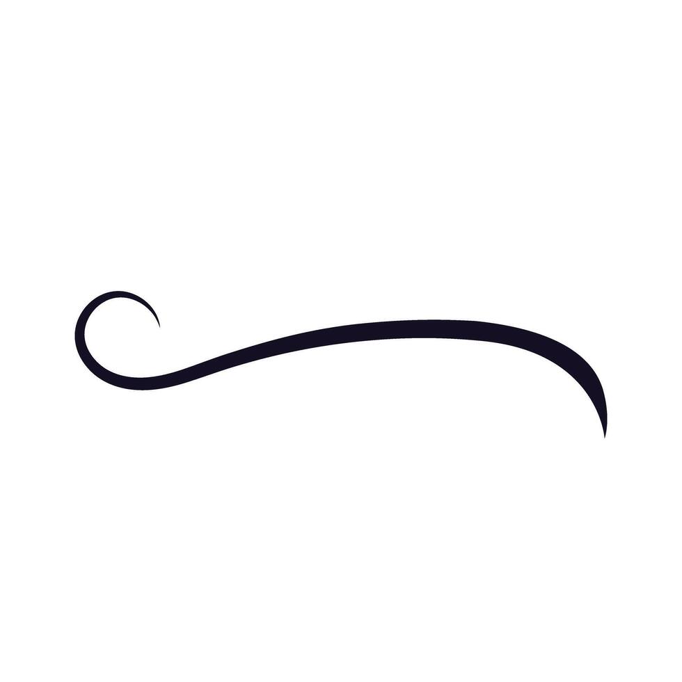 Swishes vector icon. Swashes illustration sign. Swoops symbol. Aroma logo.