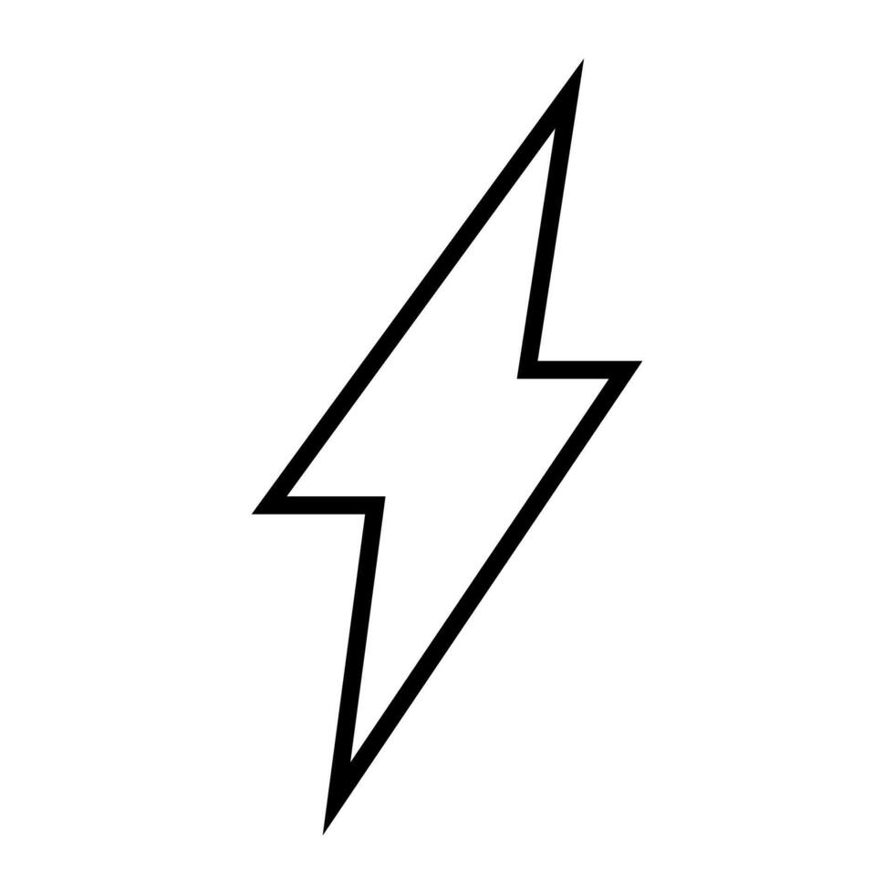 Lightning icon vector. Electricity illustration sign. power symbol. weather logo. vector