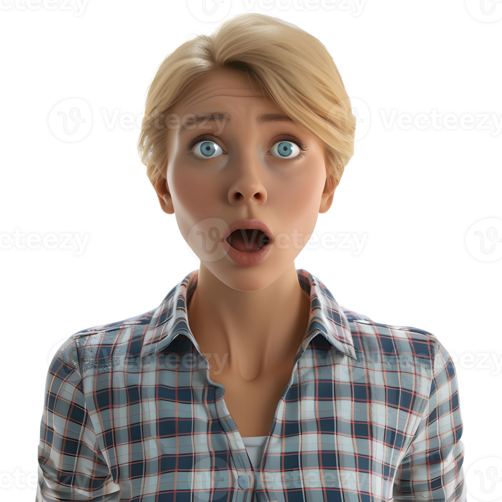 AI generated 3D Rendering of a Business Woman Standing on Transparent Background - Ai Generated png