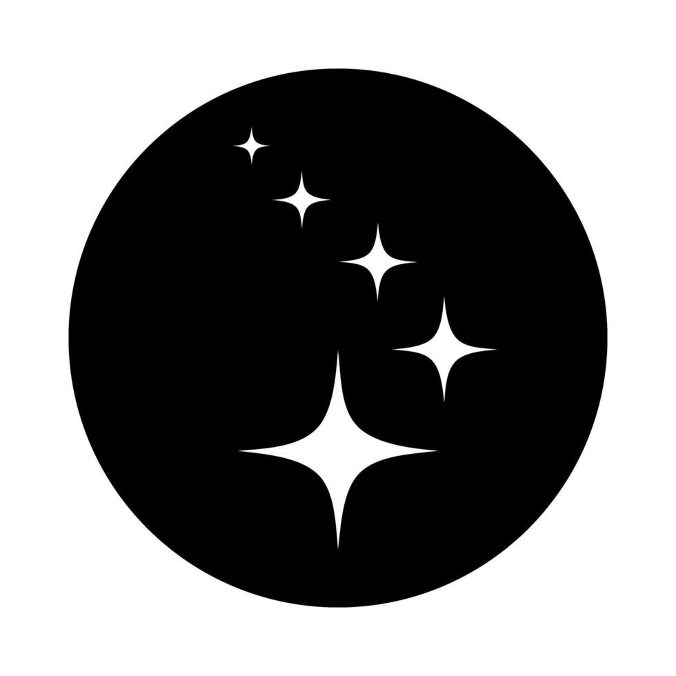 Sparkles icon vector. Twinkling stars illustration sign. Shining burst symbol. Star logo. vector
