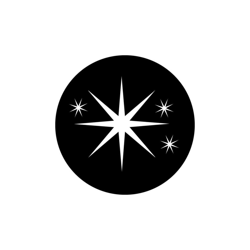 destellos icono vector. centelleo estrellas ilustración signo. brillante Estallar símbolo. estrella logo. vector