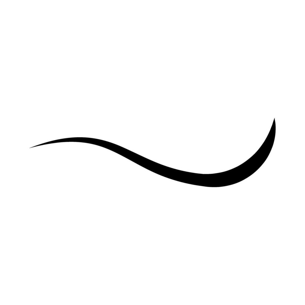 Swishes vector icon. Swashes illustration sign. Swoops symbol. Aroma logo.