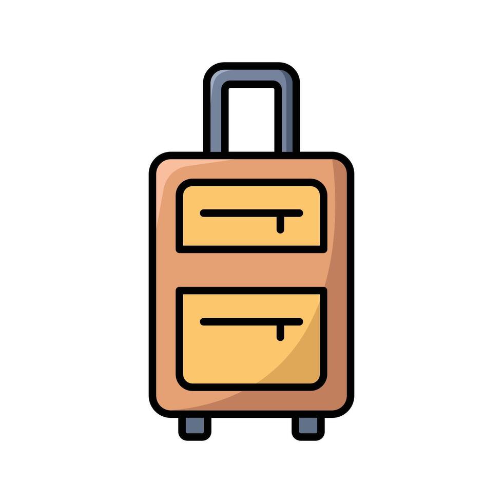 travel bag icon vector design temlate in white background