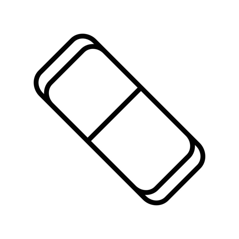 eraser icon vector design template in white background