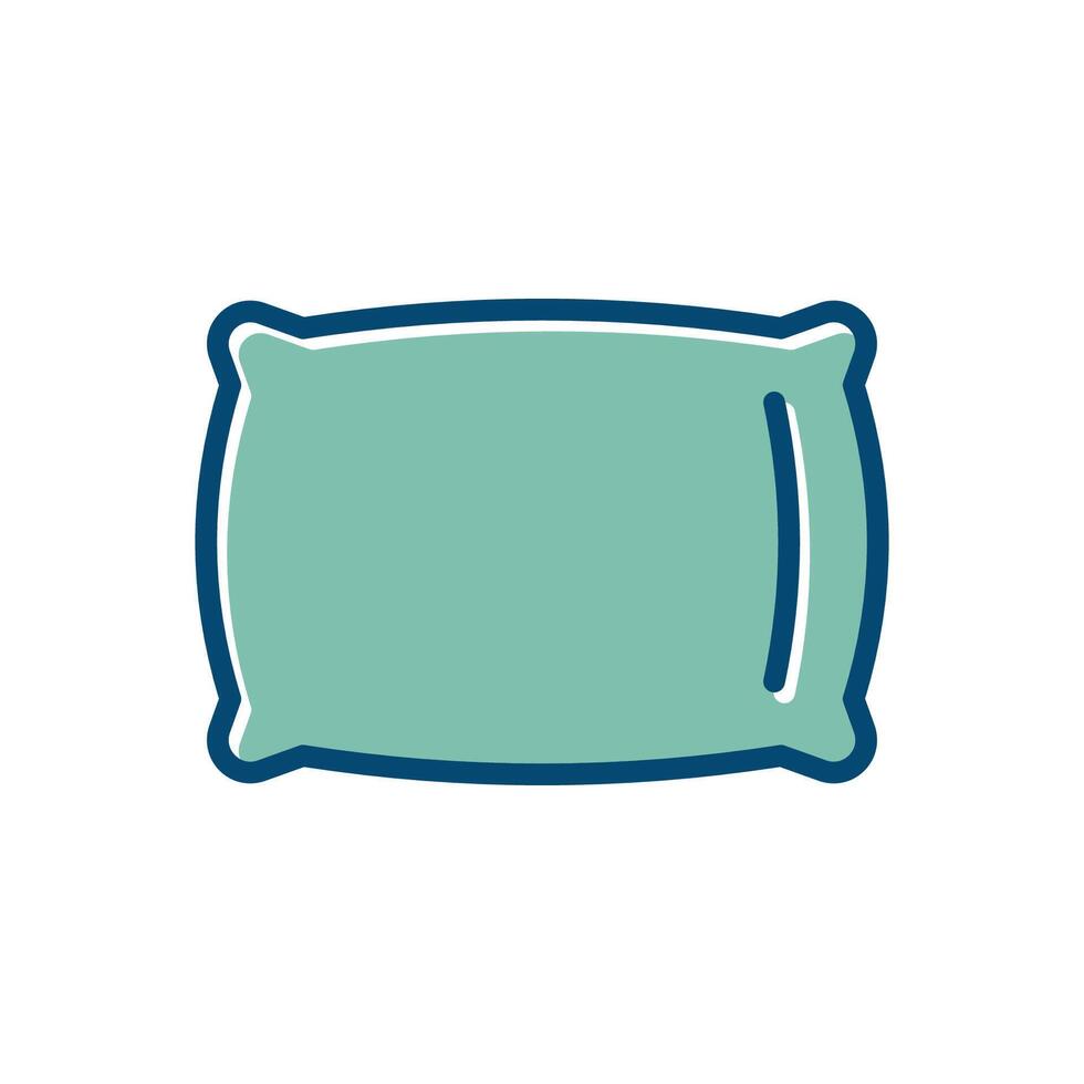 pillow icon vector design template in white background