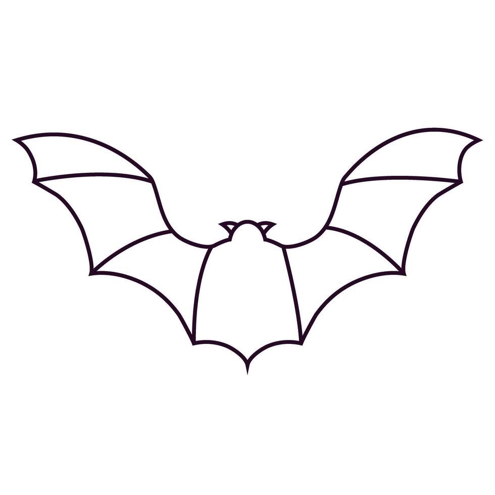 Bat icon vector. Halloween illustration sign. vampire symbol or logo. vector