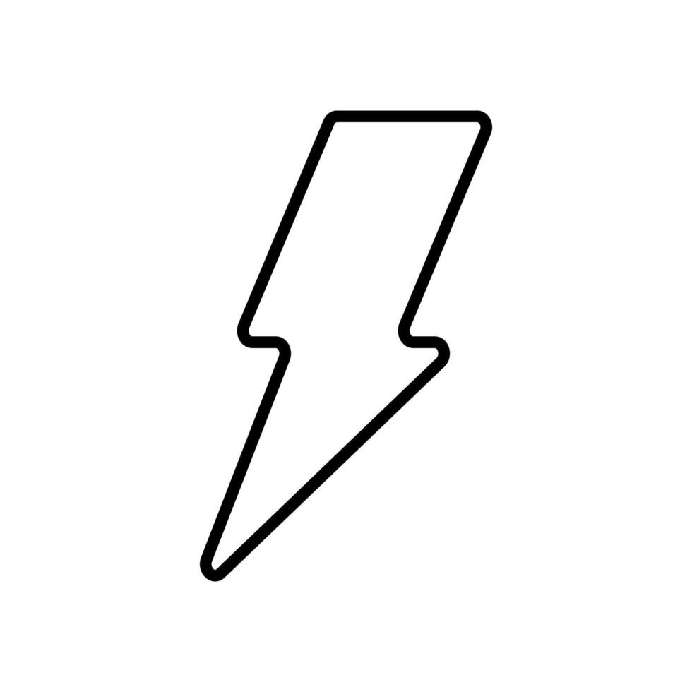relámpago icono vector. electricidad ilustración signo. poder símbolo. clima logo. vector