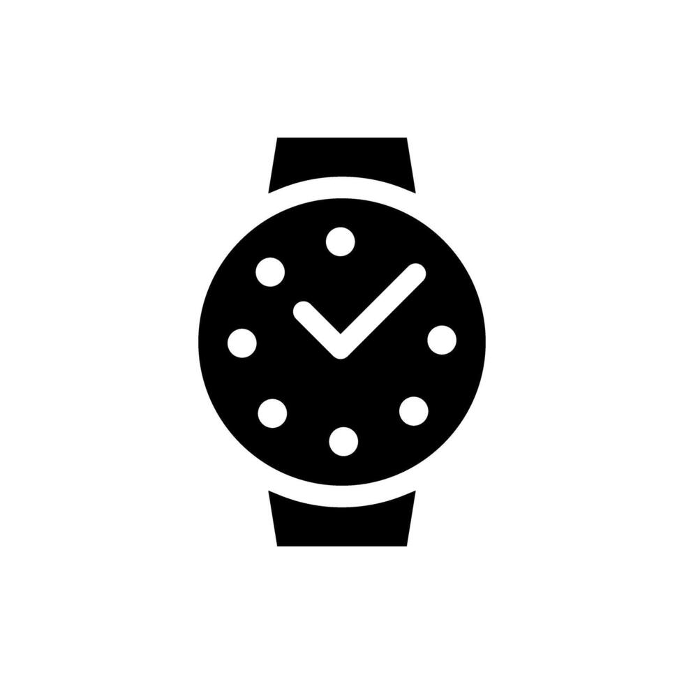 muñeca reloj icono vector colocar. pulsera reloj ilustración firmar recopilación. hora símbolo. hora logo.