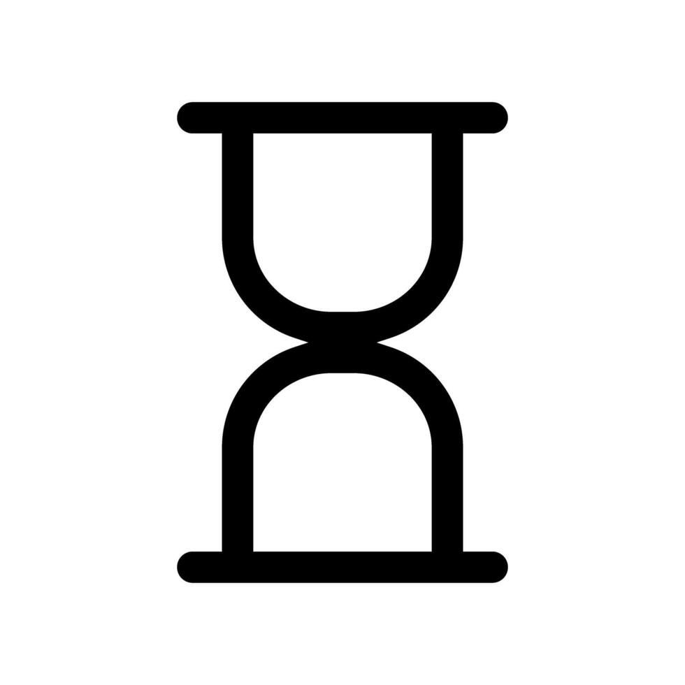 Waiting vector icon. clock illustration sign. hourglass symbol. timer logo.