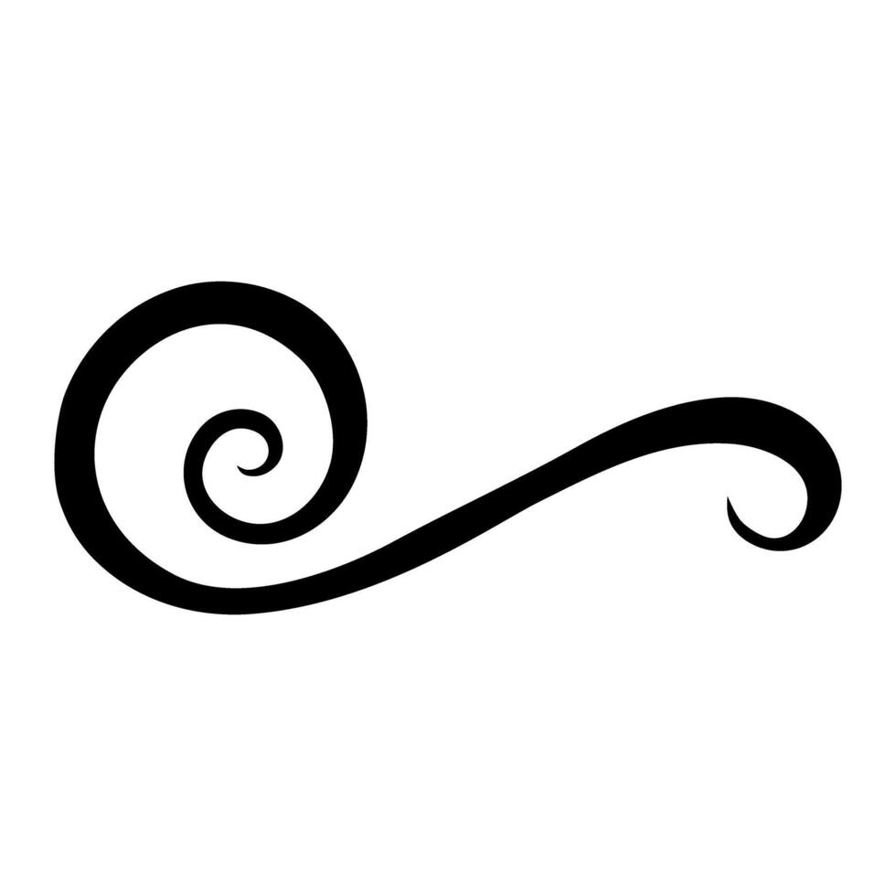 Swishes vector icon. Swashes illustration sign. Swoops symbol. Aroma logo.