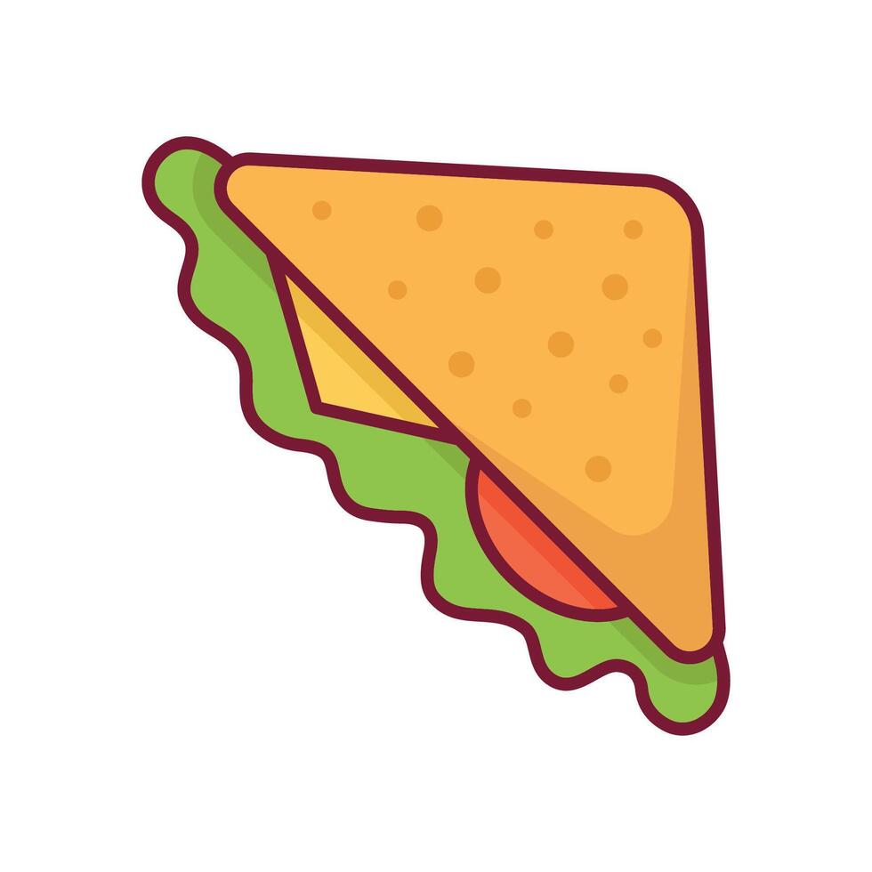 sandwich icon vector design template in white background