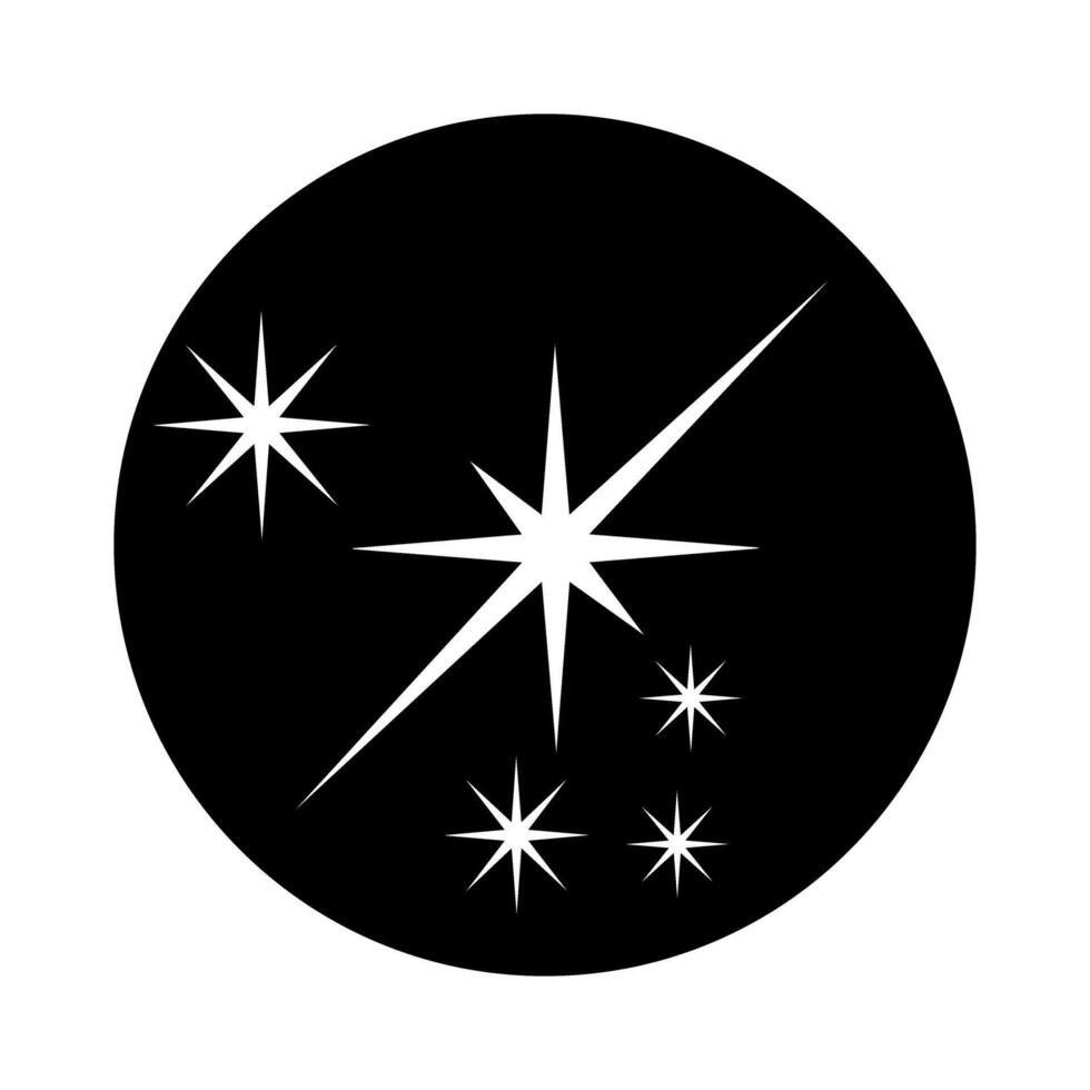 Sparkles icon vector. Twinkling stars illustration sign. Shining burst symbol. Star logo. vector