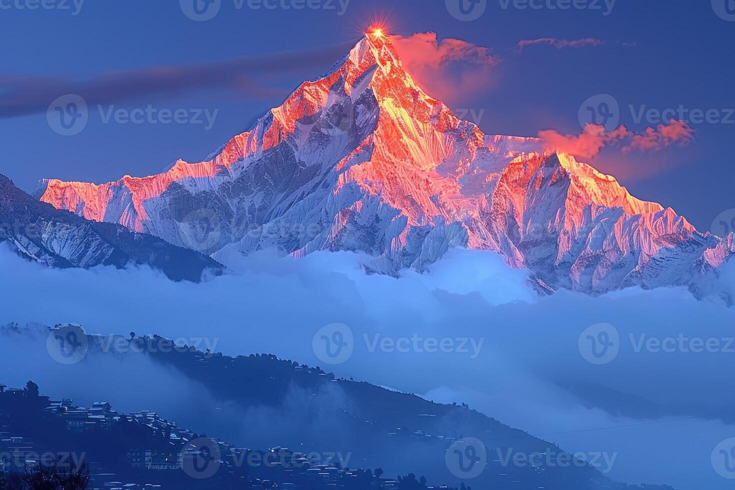 AI generated Beautiful Nature Mountain Scenery professional photography photo