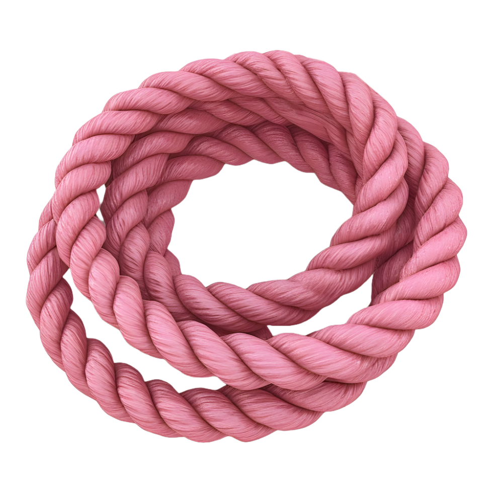 AI generated 3D Rendering of a Plastic Rope on Transparent Background - Ai Generated png