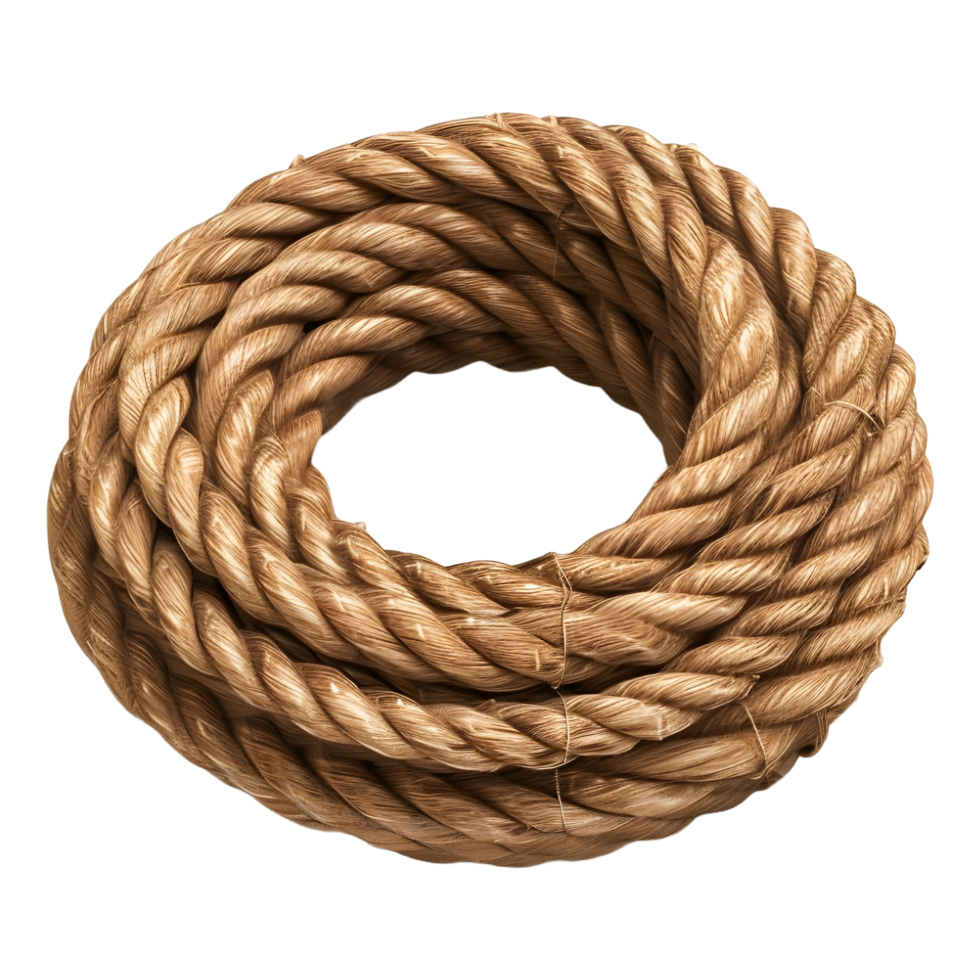 AI generated 3D Rendering of a Plastic Rope on Transparent Background - Ai Generated png