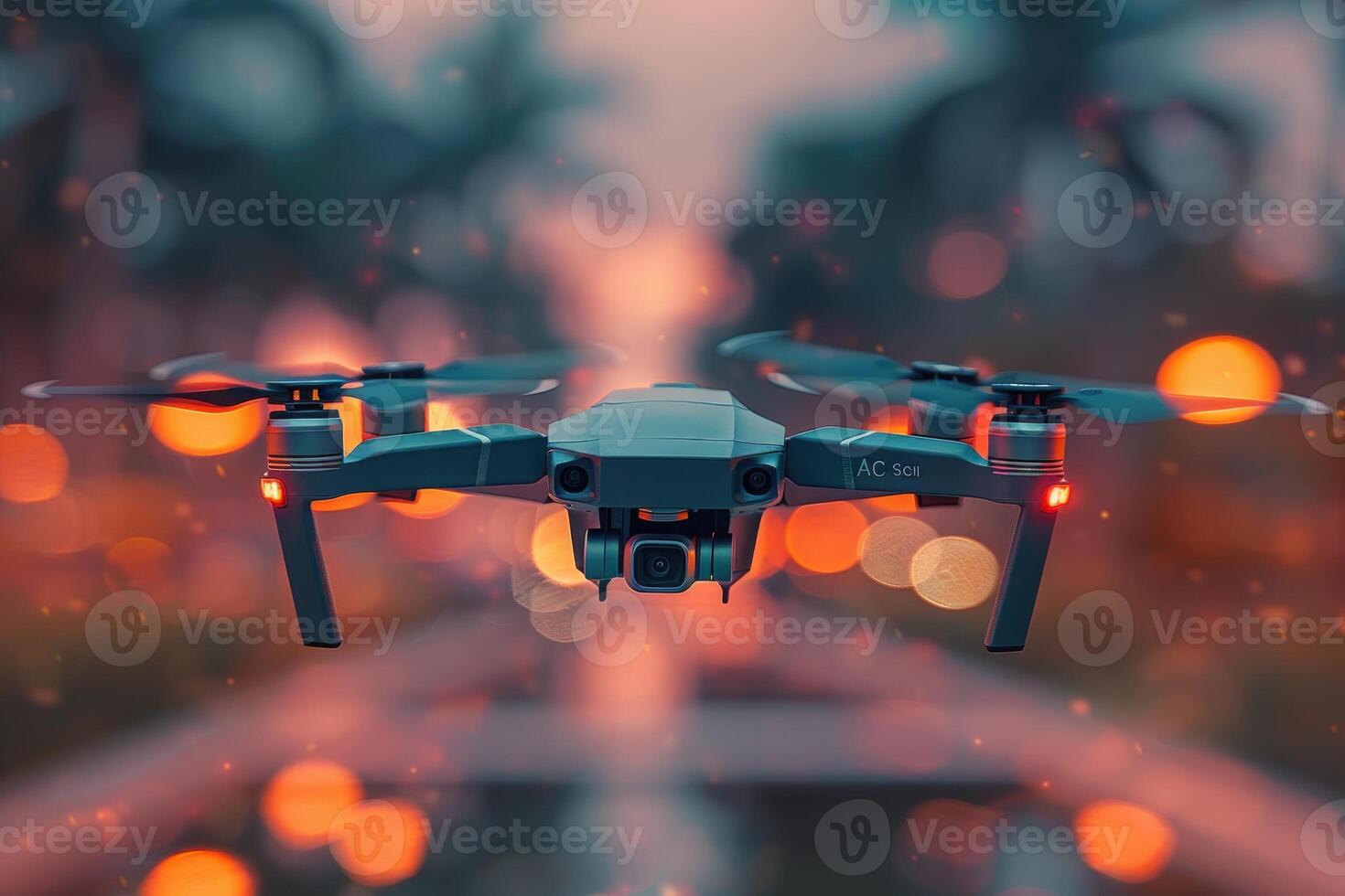 AI generated drone flying in the sky professional photography photo