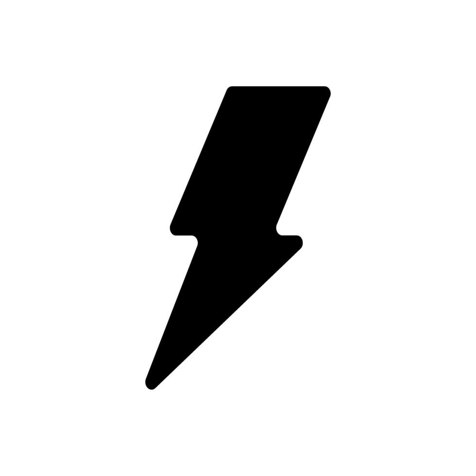 Lightning icon vector. Electricity illustration sign. power symbol. weather logo. vector