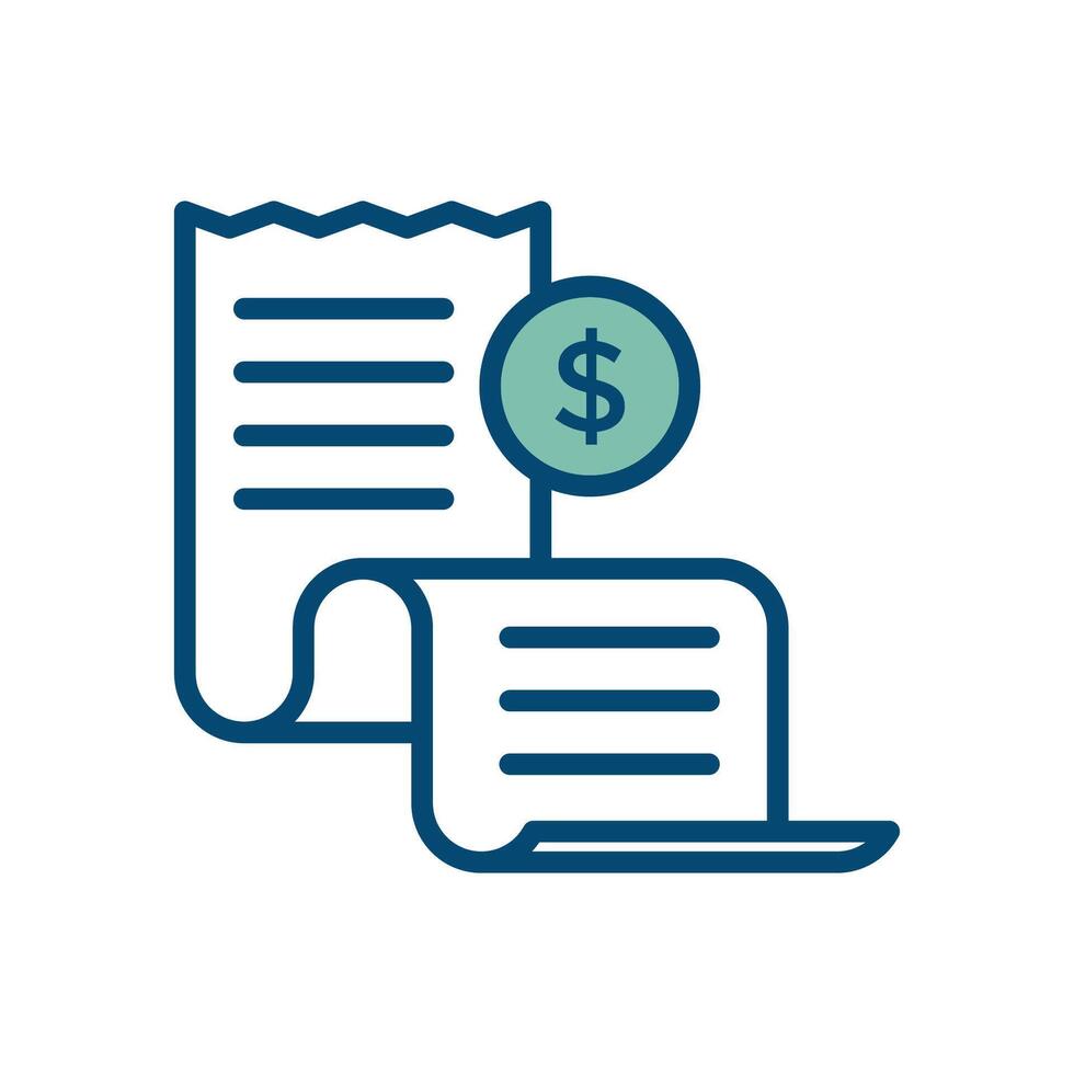 bill icon vector design template in white background