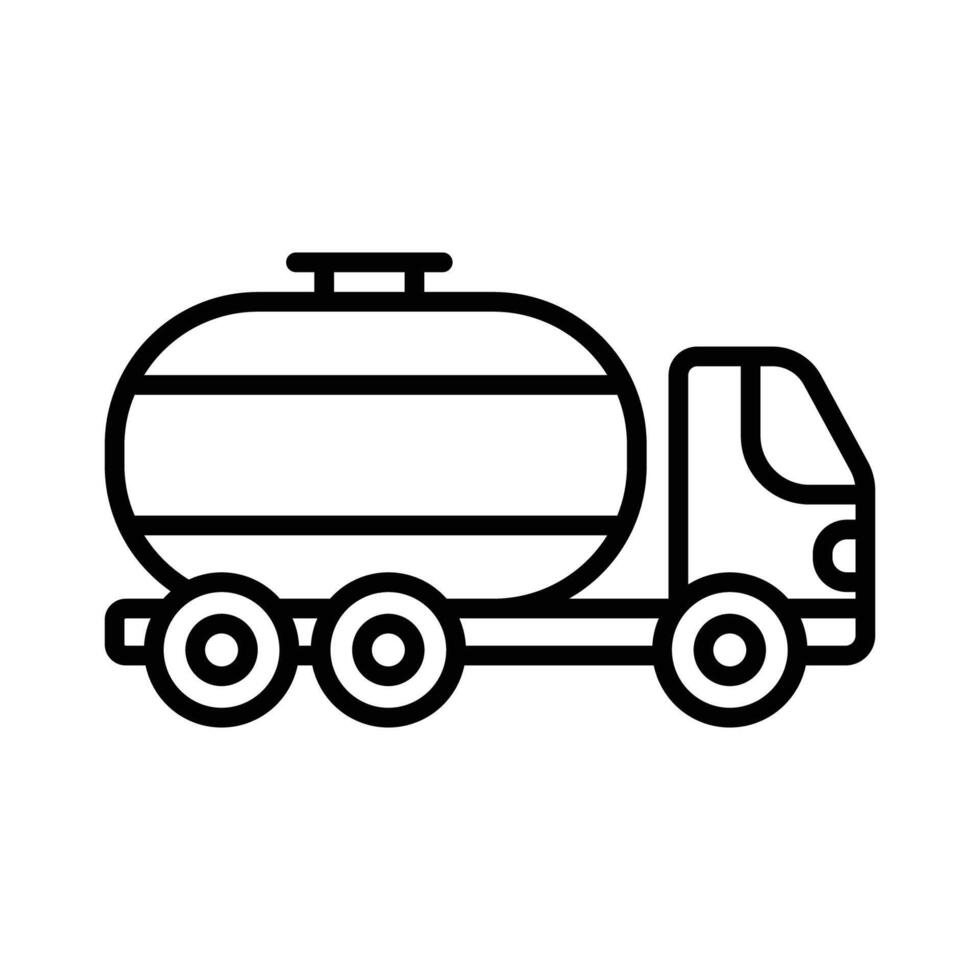 petróleo camión icono vector diseño modelo en blanco antecedentes